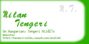 milan tengeri business card